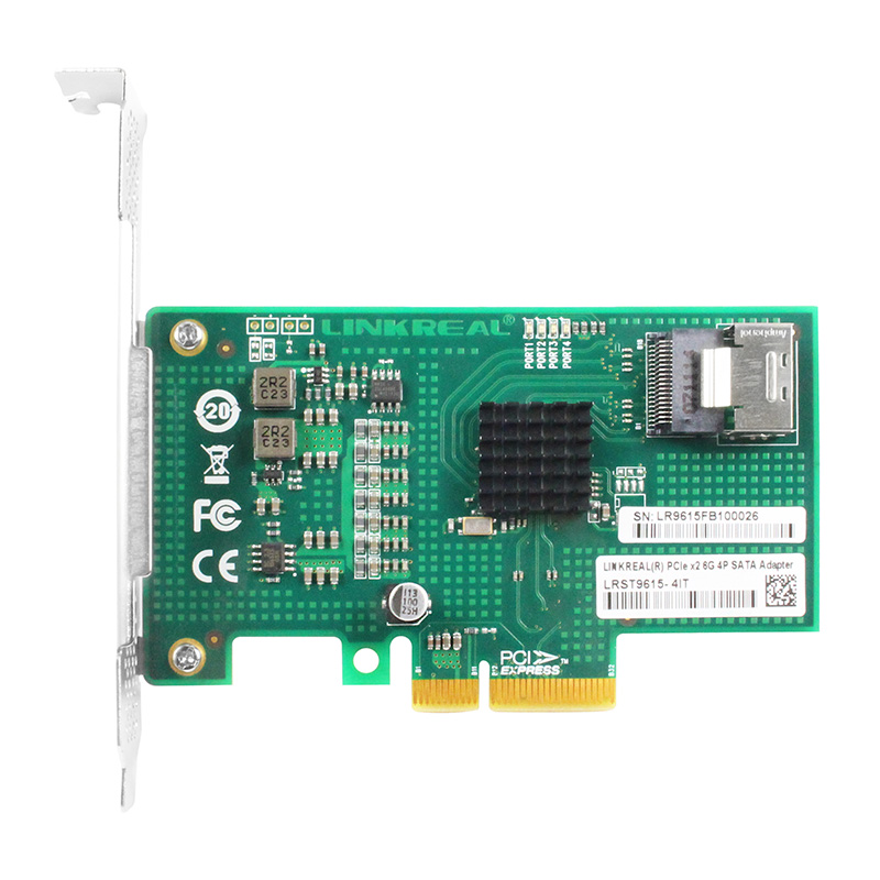 LRST9615-4I X4 6Gb/s PCI-E Express to SATA3.0 4-Port SATA Expansion Card