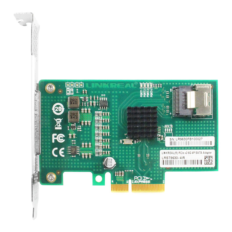LRST9630-4IR x4 6Gb/s PCIe x4 to 4-Port SATA3 RAID Card
