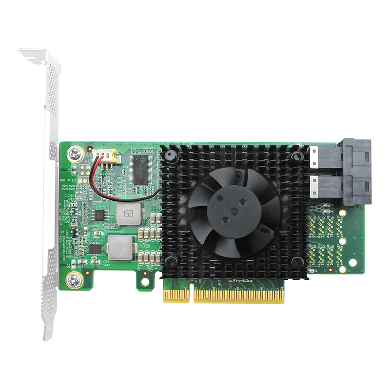 LRNV9347L-2I PCI Express 3.0 x8 to 2 x U.2 (SFF-8643) NVMe Switch Adapter