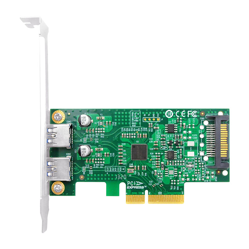 LRSU9A42-2A  PCIe x4 双口USB3.1卡