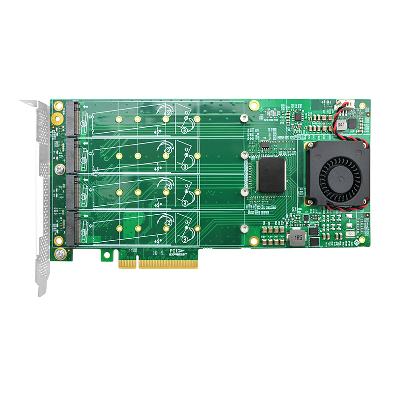 LRNV9524-4I PCIe x8 桥接四口M.2 NVMe