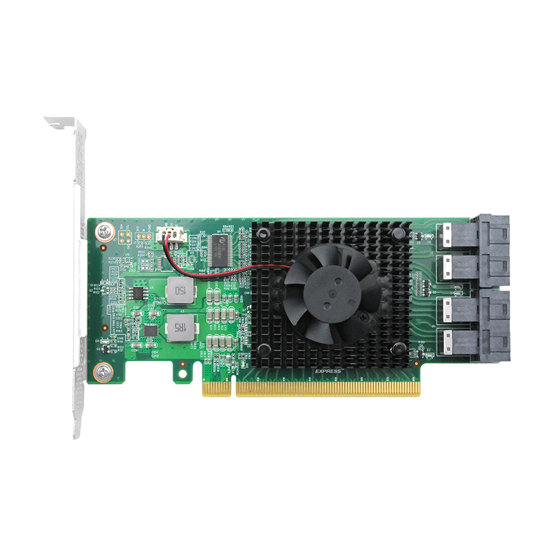 LRNV9347-4I PCI Express 3.0 x16 to 4 x U.2 (SFF-8643) NVMe Switch Adapter