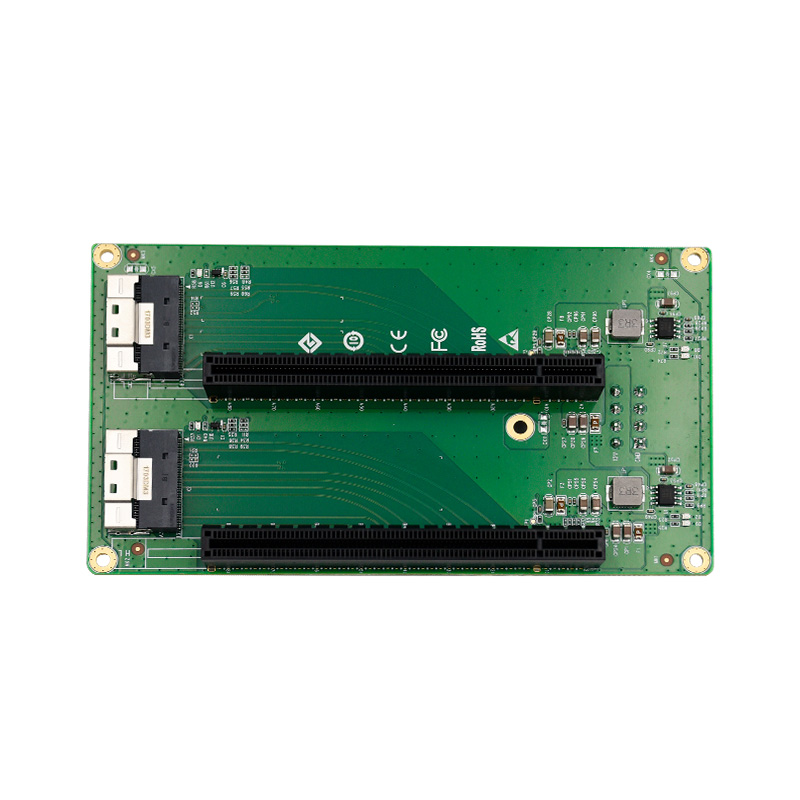 LRFCF922 2 Port SFF-8654 to 2 PCIe x16 Slot Adapter
